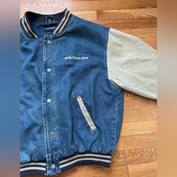 Vintage Harley Davidson Owners Group HOG Denim Jacket 1995 - Size L - Picture 6 of 10
